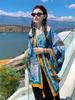 Summer Elegant Women Silk Scarf Beach Wrap Shawls Vintage Floral Print Lady Sunscreen Bandana Hijab Mujer Bohemian Scarve Pareo