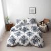 3pcs Boho Bedding Set Striped Geometric Duvet Cover and Pillowcases in Brown Ethnic and Traditional Style Soft Cozy Quilt Covers