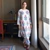 Bollywood A-Linie Baumwoll-Kurta-Hosen-Set Indische Damen Designer Partykleidung Kurti VSO-1714 c