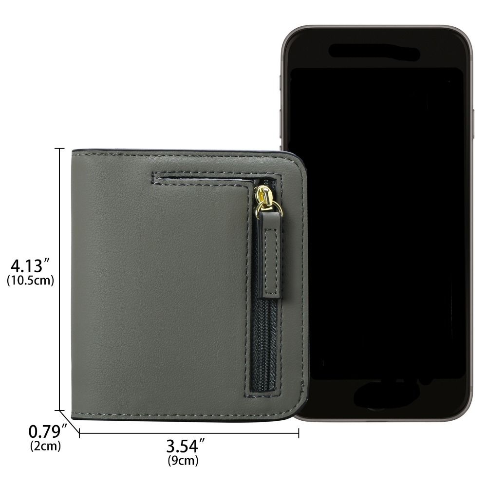 Short Clutch Printed Card Bag PU PU Leather Card Holder Fashion Design Women's Short Wallet  Men