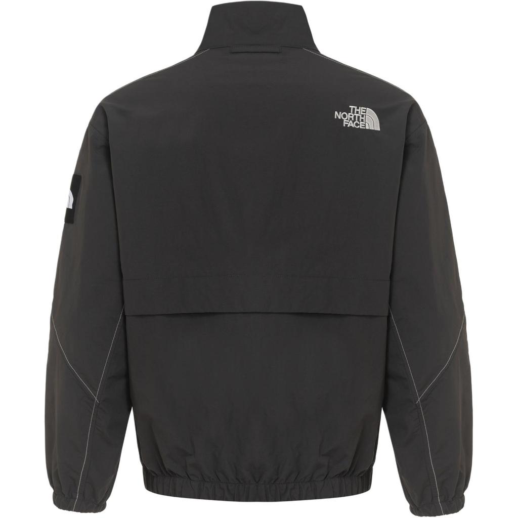 The North Face Logo Long Sleeve Zip Collar Jacket Men Jackets Charcoal NJ3BR05L