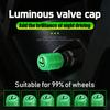 4Pcs Luminous Car Tire Valve Cap For Lexus RX330 IS250 GS300 Fluorescent Night Glowing Decor Wheel Dustproof Tyre Valve Stem Cap