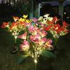 Orchid Design Solar Orchid Ground Light LED Light Holiday Garden Lamp  Wedding Party