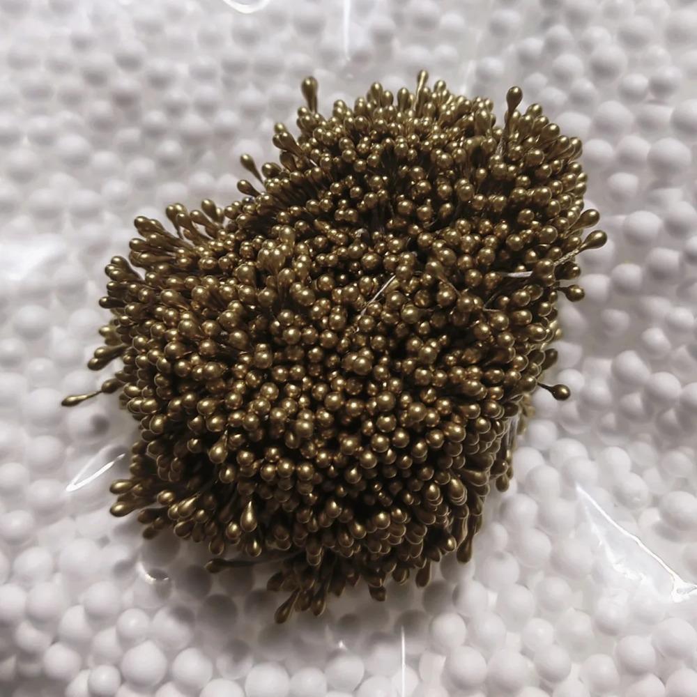 Multicolor 3mm 500pcs Artificial Sugar Flower Stamen For Craft Home Wedding Decoration Cake Decoration and DIY Pistil Stamen