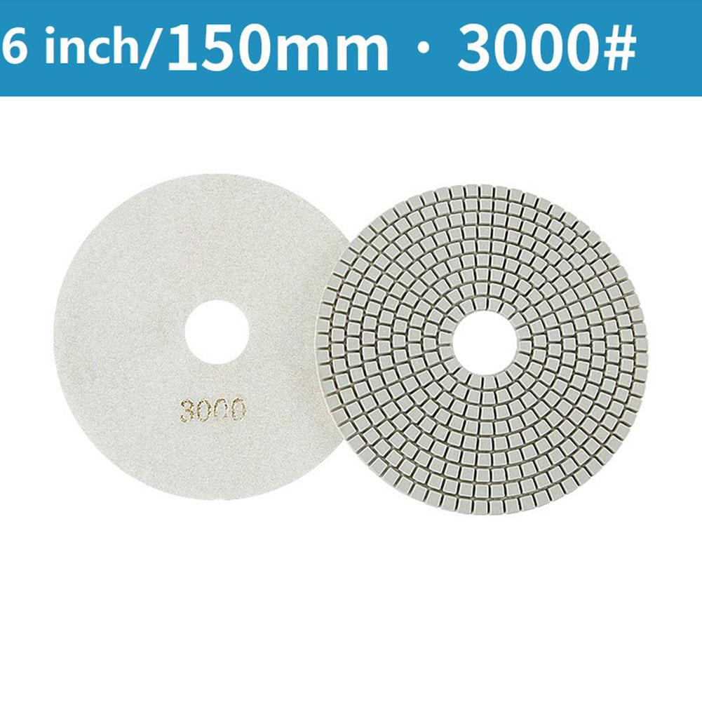 Discuri de șlefuit flexibile pentru beton, granit, marmură, 6 inch, 150 mm, uscate/umede, cu diamant, 30-3000 Grit, pentru șlefuire