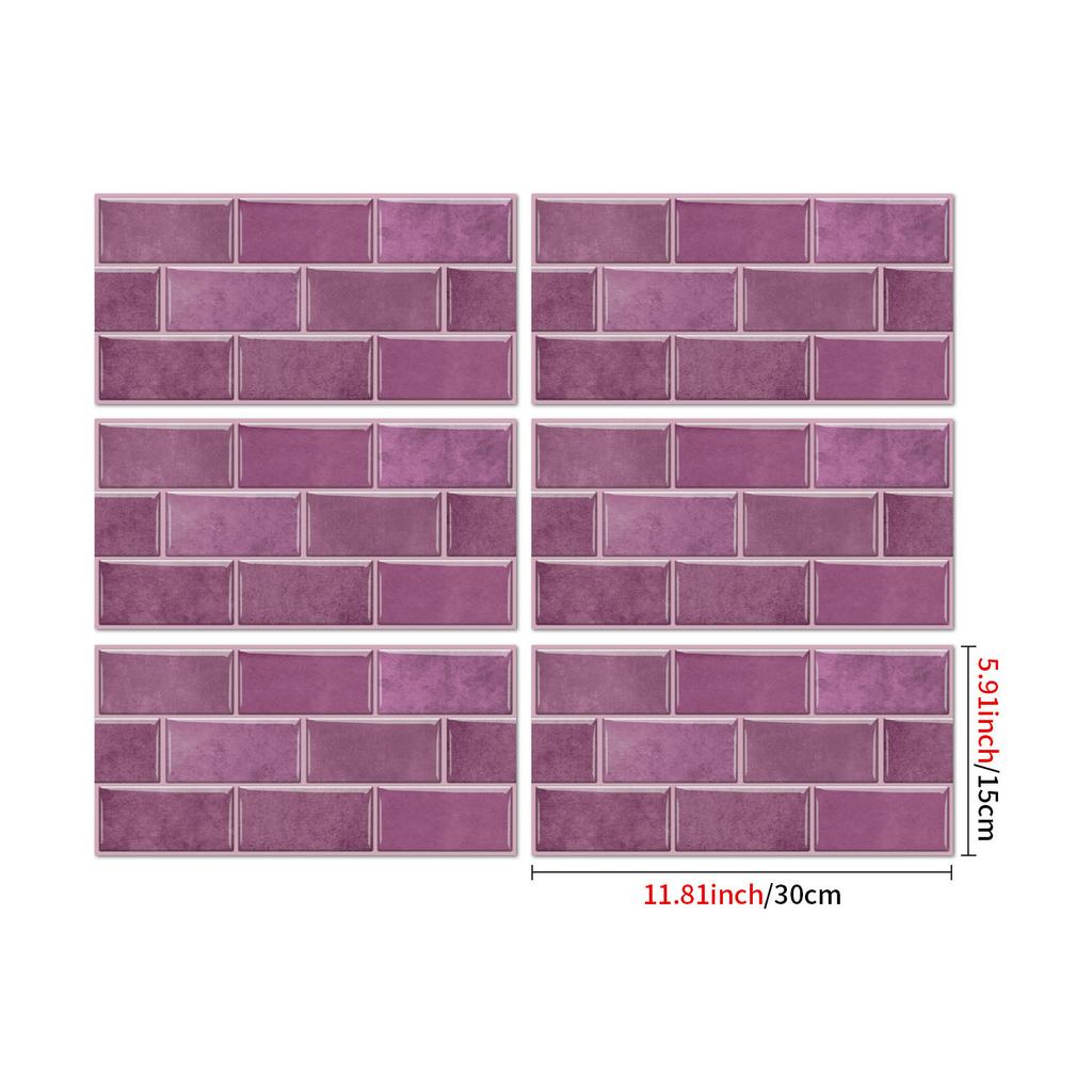 25Stlye Marble Simulated Brick Pattern Wall Sticker Self-adhesive Waterproof Room Decoration Sticker Wall Decoration