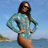Women's One-Piece Swimsuit Sexy Backless Long Sleeve Swimsuit