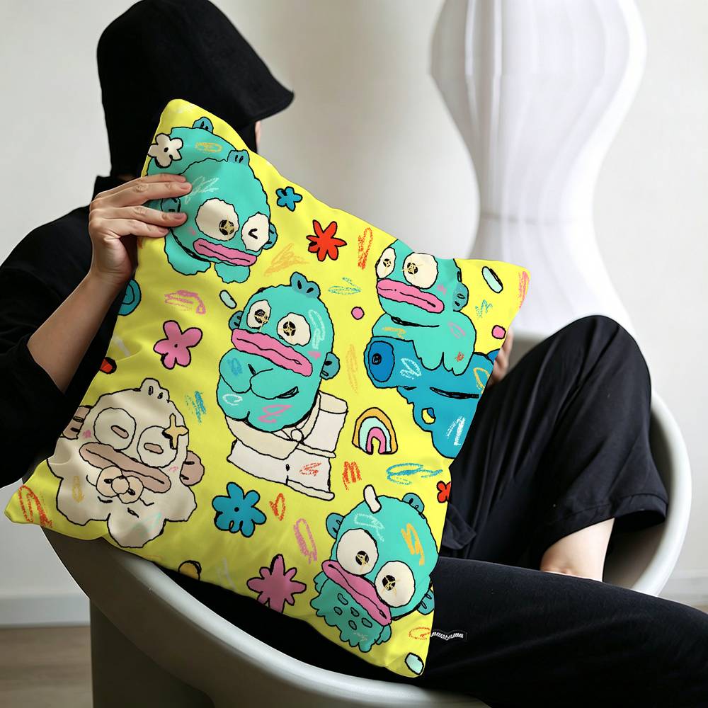 HHangyodon PU Pillow Cover for Bedroom Room and Living Room Sofa Decorative Cushion Cover