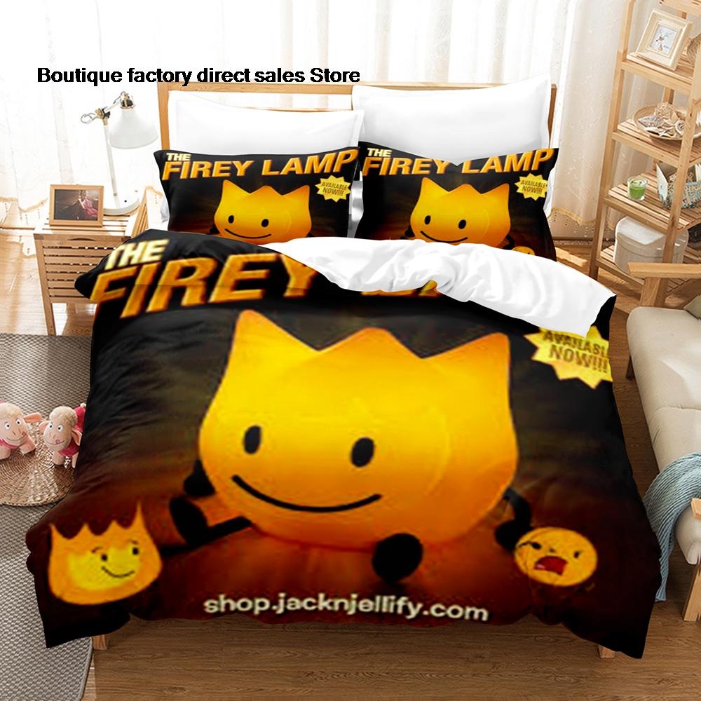 3 Stück Battle for Dream Island Druck Bettbezug Alle Größen für Fans Schlafzimmer BFDI W.O.A.H. Bündel Bettwäsche-Set