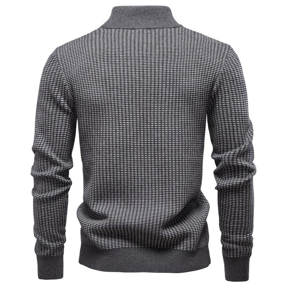 Polo Ralph Lauren 2025 Høst og Vinter Broderi Ny Herre Tykk Genser Herre Halv Glidelås Ståkrage Business Casual Genser