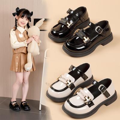 Girls' Leather Shoes Summer New Fashion Fashion Children's Princess Shoes Big Children British Style Little Girl Single Shoes