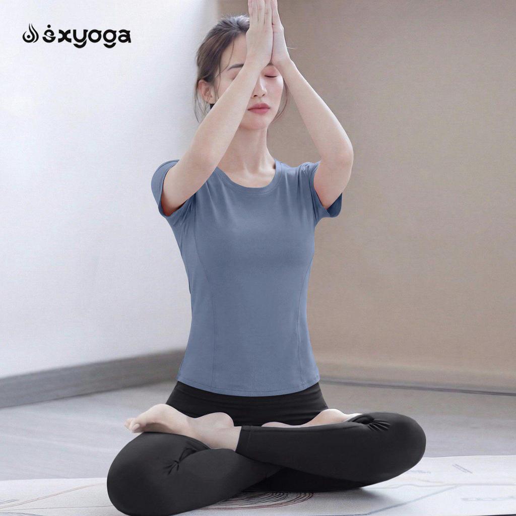Damen Super Heißes Yoga-Top 2026: Eingearbeitete Polsterung, Outdoor-Bekleidung, Pilates-Training, Kurzarm, Super Schlankmachendes Fitness-T-Shirt.