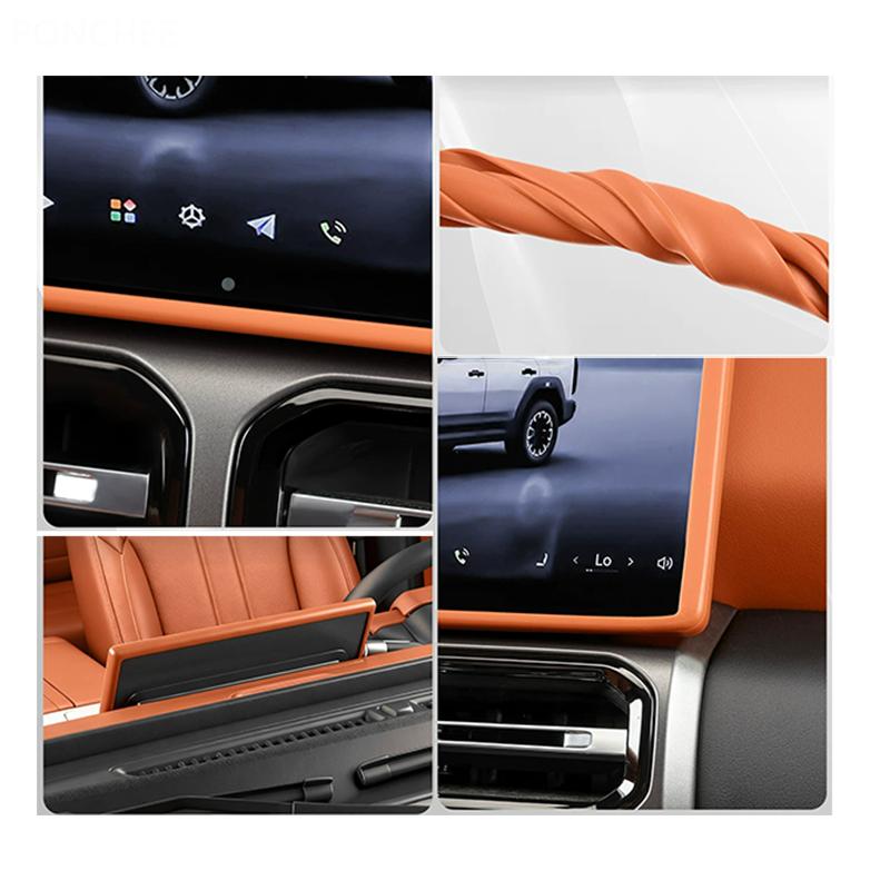 For Chery Jetour G700 2026-2027 Silicone Protective Cover for The Central Control Screen Navigation Screen Border Auto Supplies