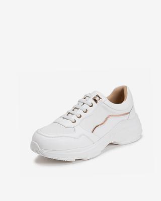 Simplet By ESquire Simple Women S Bell Platform SneakerS White
