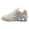 Nike  Shox R4 SE Pale Ivory Ornate Swoosh Women Sneakers Cream Light-Orewood-Brown Celestine-Blue IH3572-110