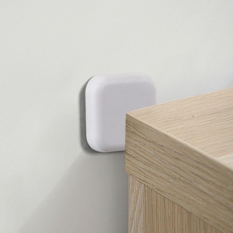 Door Stopper Silicone Self Adhesive Doorstop Pad Protection Mute Sticker Round Square Wall Protector Pad