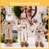 Adorable Nordic Christmas Hanging Dolls With Snowman Reindeer And Elderly Figures