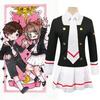 Anime Card Captors Sakura KINOMOTO Cosplay Costume Aldult Woman Cute Loli Sailor JK Uniform Top Skirts Shirt Tie