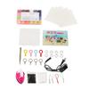 Keychain Making Beads 24 Vivid Colors Colorfast Strong EVA Widely Used Craft Beads with Keyrings Keychain Iron