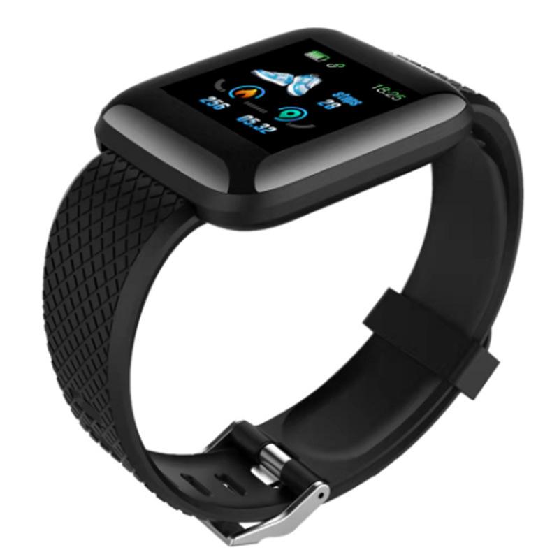 Barevná obrazovka 116plus Sports Smart Bracelet Krokoměr Bluetooth elektronické hodinky Srdeční tep Krevní tlak Krevní kyslík Monitorování spánku