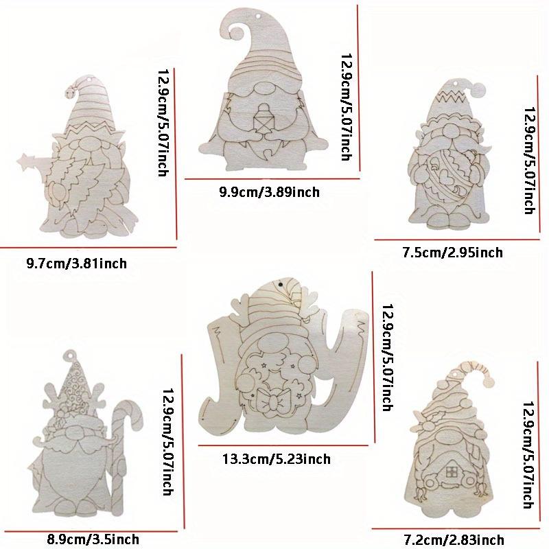 

Unfinished Wooden Gnome 10pcs Unfinished Gnome Wooden Cutouts With Lines Blank Wooden Craft Kits For Kids Patriotic Tree