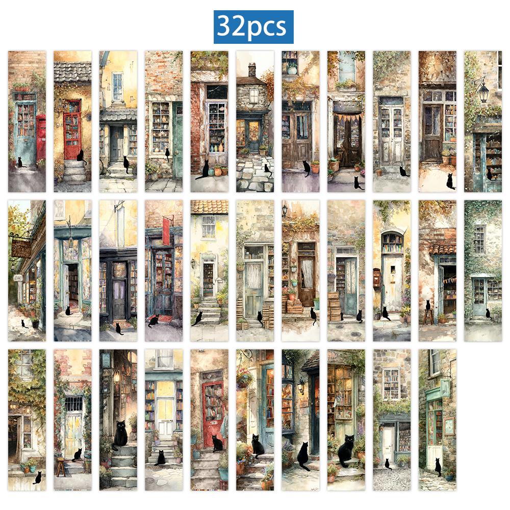 

32 шт., Закладка «Черный кот», Сезон «Снова в школу», Рождество, Хэллоуин, Подходит для учителей, читателей и в качестве подарков на день рождения.