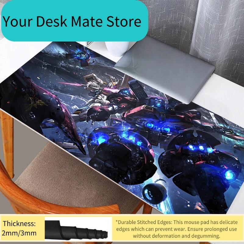 Mouse Pads Gundam Large Gaming Mouse Pad Anime PC Computer Gamer Desk Mat for CS GO LOL XXL Laptop Kawaii Mousepad