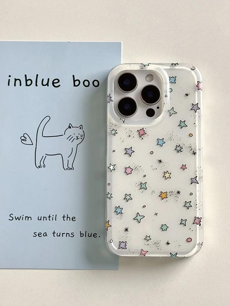 Ins Splashing Ink Star Belt Chain Is Suitable for Xiaomi Mi 15 Mobile Phone Case Note14/13/12/11/k80/k70k60