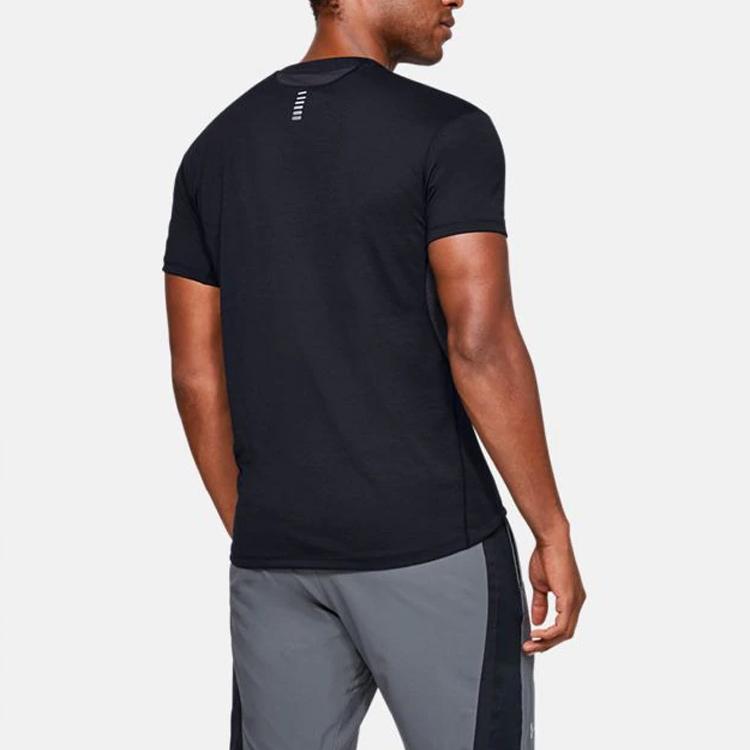 Under Armour Sport Running T-Shirt Men Tops Black 1326579-001