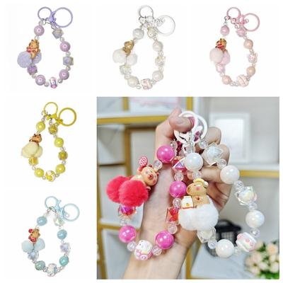 Bow Bead Phone Pendant Cute Phone Wrist Strap Phone Case Pendant Beaded Phone Chain  Jewelry
