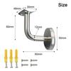 Handrail Bracket Wall Support Hand Rail Balustrade Mopstick Bracket Staircase Handrail Hardware Stainless SteeFixing Accessories