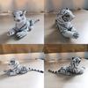 Large Realistic White Tiger Plush Animal 30cm Hairy Stuffed Toy Perfect For Kids