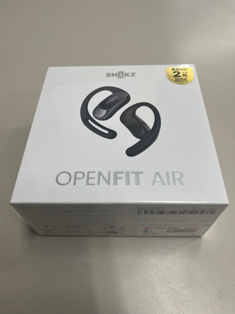 

[USED] SHOKZ OPEN FIT AIR Black Wireless Earphones