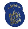 Inkdotpot Real Gold Foil Baby It's Cold Outside Baby Shower Tags Favor Hang Paper Tags 100