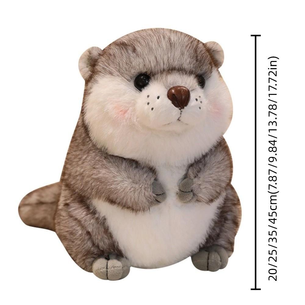 Chubby Face Plush Otter Dolls PP Cotton Animals Stuffed Toys Cute Otter Plush Toys  Christmas