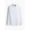 H M sliM Fit stretcH sHirt wHite