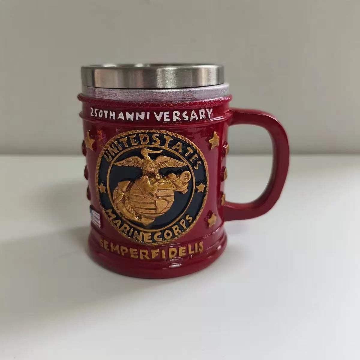 New Military Commotive 3D Mug Military Commemorative 3D Mug 301-400ml красный