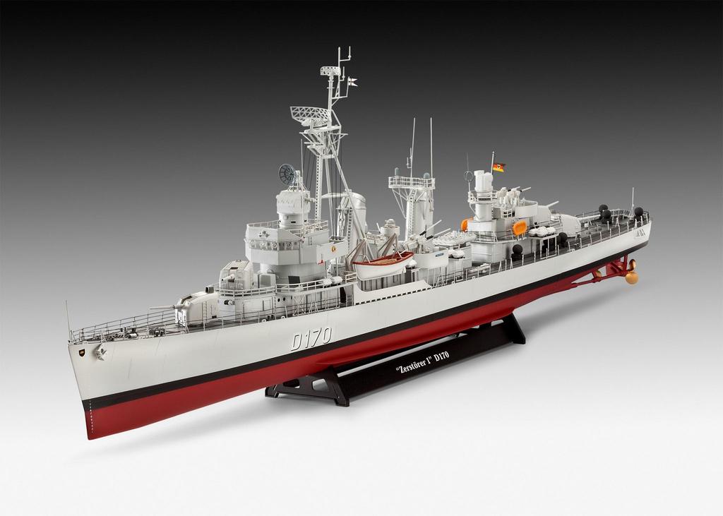 Revell 1/144 German Destroyer Class 119 (Z1/Z5) Plastic Model 05179, Molded In Color