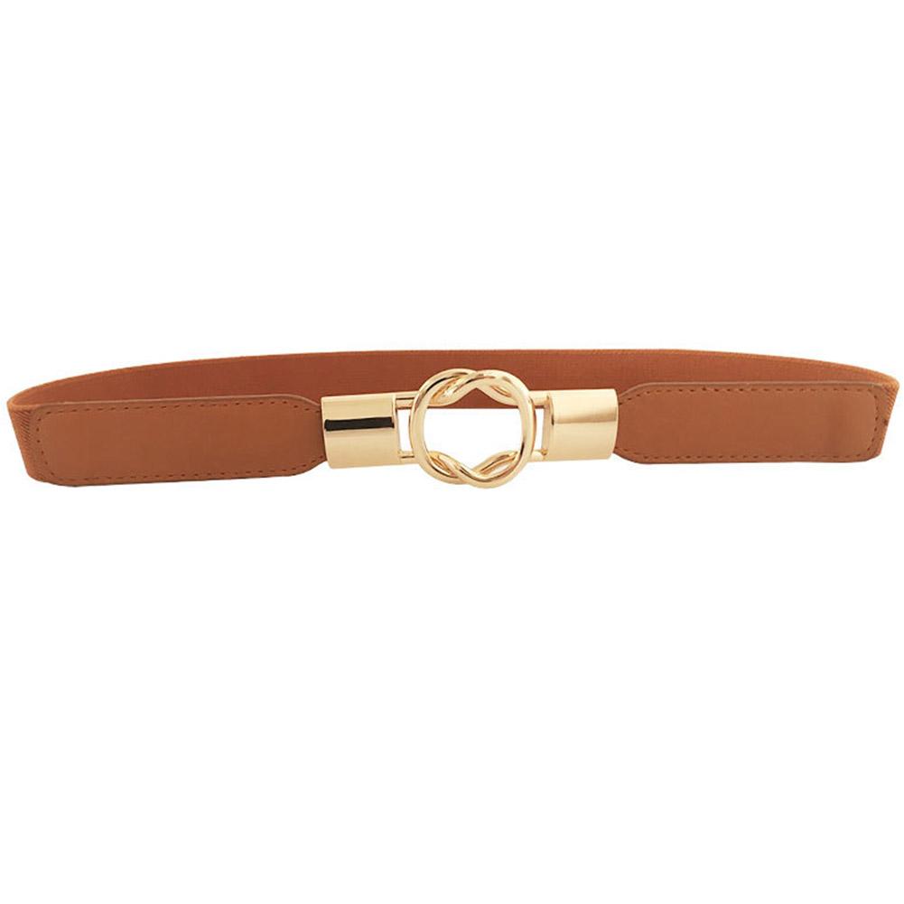 Fashion All-match Elastic Narrow Belt with Buckle