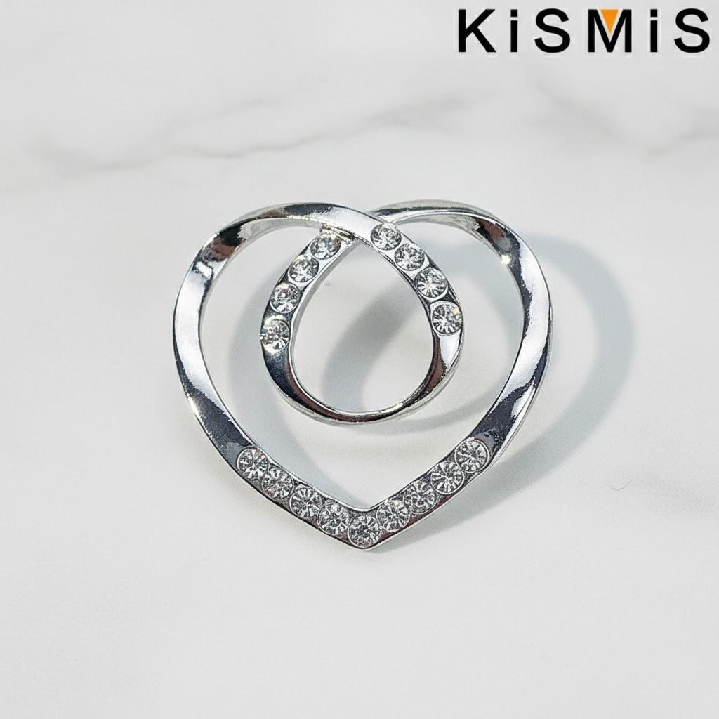 

Fashion Women Scarf Brooch Pin Decorative Jewelry Accessories Stylish All Match Brooches for Women серебряный