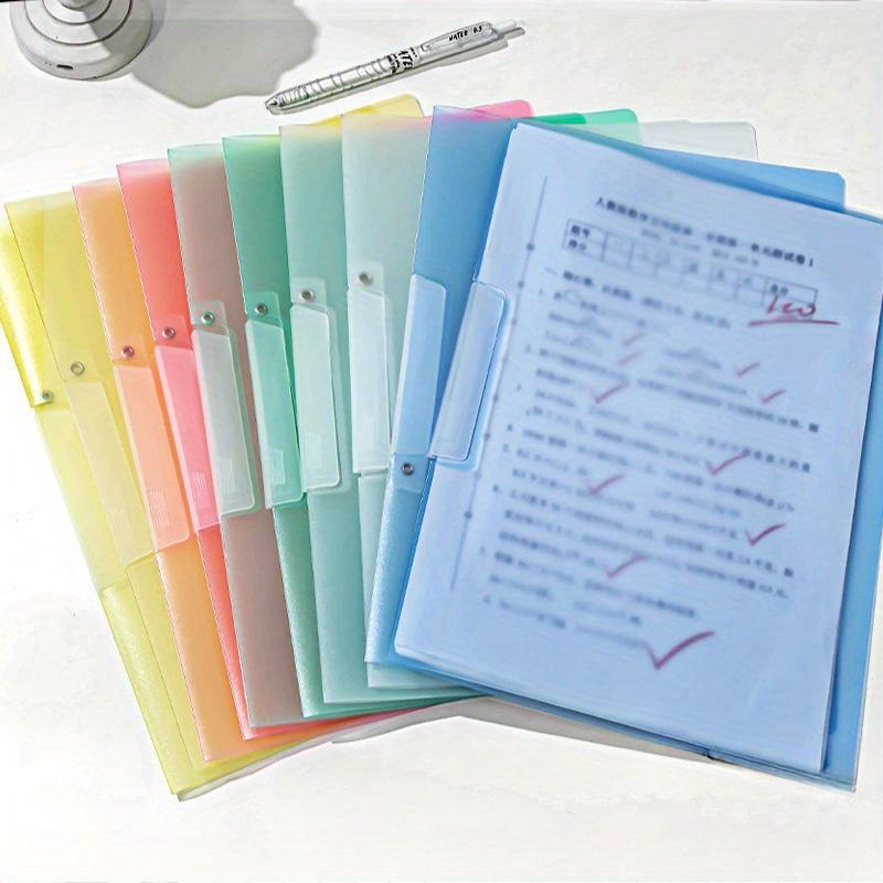 Durable Waterproof Colorful File Folder Convenient Rotating Side Open Buckle Design Foldable Cover Side Open Trolley File Folder