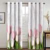 Ready Made Tulip Curtains for Window Treatment Small Window Drapes Living Area Room Kitchen Mother's Day Gift New Fashion Various Pattern