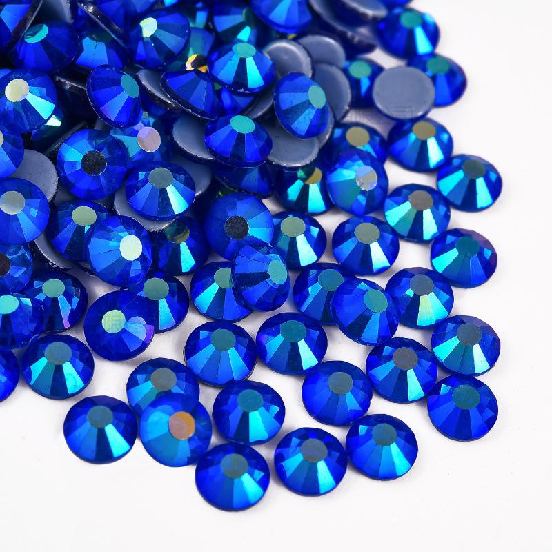 Imitation Austrian Diamond, Even Surface Hot Melt Adhesive Hot Diamond Ab Color Crystal Glass Diy Clothing Rhinestone Decoration