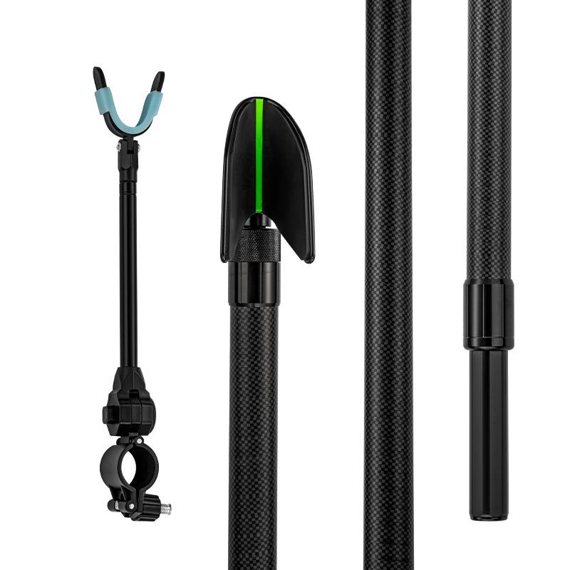 Ultra-Light Carbon Fiber Rod Holder with Ground Stake for Fishing Box