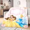princess Home Decor Flannel Blanket Print Cartoon for Sofas Beds Bedrooms Chairs Travel Picnics Gift