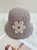 Flower Hollow Woven Bucket Hat Women Spring and Summer Travel Show Face Versatile Plain Bucket Hat Basin Hat