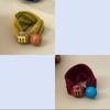 Korean-Style Seamless Elastic Hair Ties for Women - M-Shaped, Candy Colors, No-Damage, Perfect for Ponytails