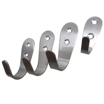 1Pcs Tür Haken Edelstahl Küche Schrank Kleiderbügel Organizer Holde