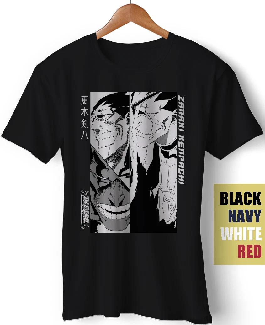 Zaraki Kenpachi Bleach Anime Manga Kurosaki Ichigo Bankai Funny Gift T-Shirt XL