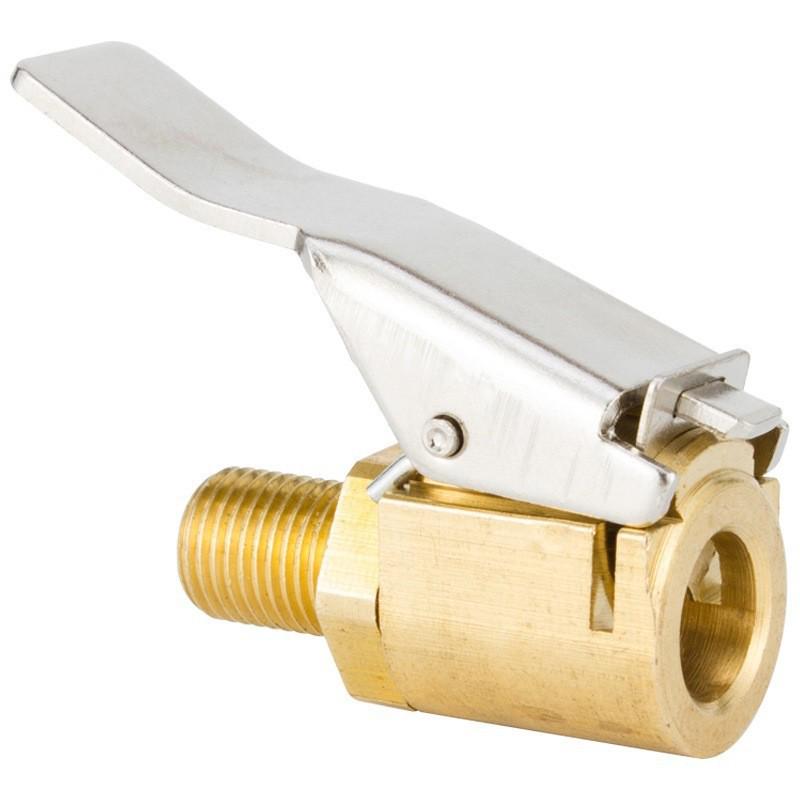 Heavy Duty Quick-Inflate Tire Pressure Gauge and Nozzle
